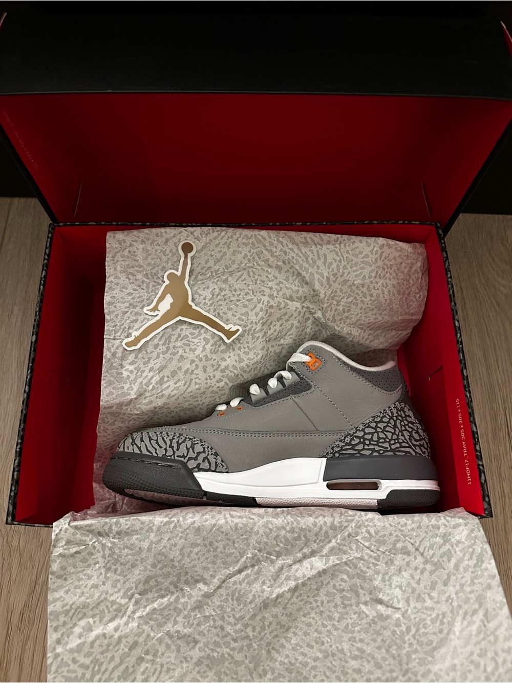 Jordan Men’s Sneakers in Grey with Orange Accents